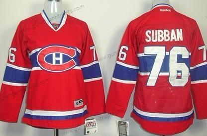 Frauen Montreal Canadiens #76 P.K. Subban Trikots – Rot