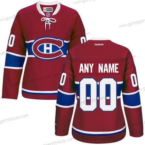 Frauen Montreal Canadiens Personalisiertes Heimtrikots Strickerei NHL 2016 Reebok Hockey Trikots – Rot