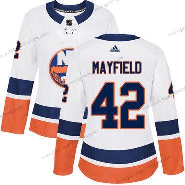 Frauen New York Islanders #42 Scott Mayfield Reebok Auswärtstrikots Authentisch NHL Trikots – Weiß