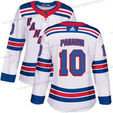 Frauen New York Rangers #10 Artemi Panarin Road Authentisch Strickerei Hockey Trikots – Weiß