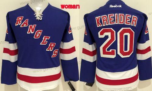 Frauen New York Rangers #20 Chris Kreider Trikots – Blau