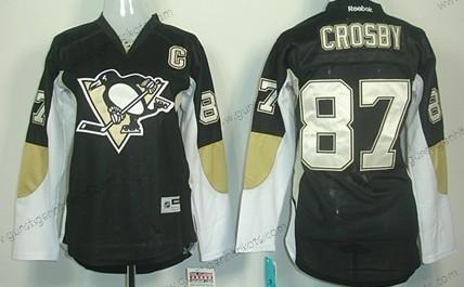 Frauen Pittsburgh Penguins #87 Sidney Crosby Trikots – Schwarz