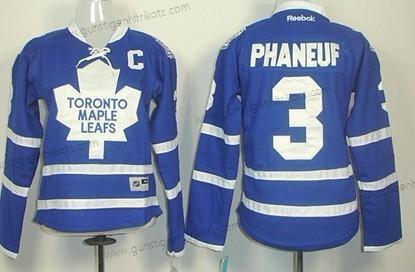 Frauen Toronto Maple Leafs #3 Dion Phaneuf Trikots – Blau