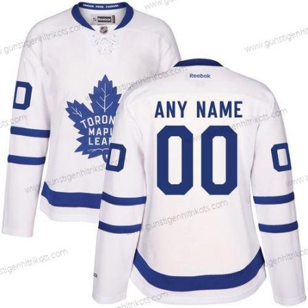 Frauen Toronto Maple Leafs Personalisiertes Auswärtstrikots Strickerei NHL 2016-17 Reebok Hockey Trikots – Weiß