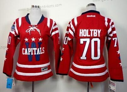 Frauen Washington Capitals #70 Braden Holtby 2015 Winter Klassisch Trikots – Rot