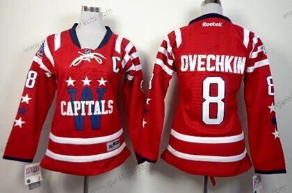 Frauen Washington Capitals #8 Alex Ovechkin 2015 Winter Klassisch Trikots – Rot