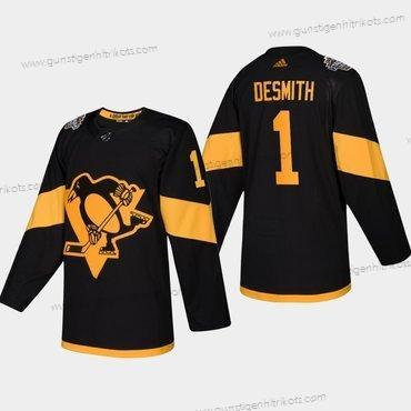 Herren #1 Casey Desmith Pittsburgh Penguins Coors 2019 Stadium Series Authentisch Trikots – Schwarz