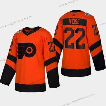 Herren #22 Dale Weise Philadelphia Flyers Coors 2019 Stadium Series Authentisch Trikots – Orange