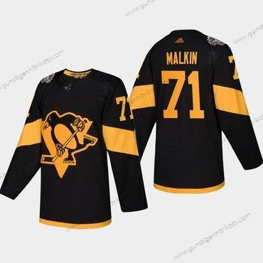 Herren #71 Evgeni Malkin Pittsburgh Penguins Coors 2019 Stadium Series Authentisch Trikots – Schwarz