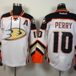 Herren Anaheim Ducks #10 Corey Perry 2014 Trikots – Weiß