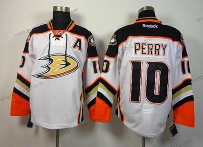 Herren Anaheim Ducks #10 Corey Perry 2014 Trikots – Weiß