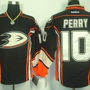 Herren Anaheim Ducks #10 Corey Perry Ausweichtrikot Trikots – Schwarz