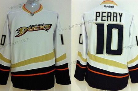 Herren Anaheim Ducks #10 Corey Perry Trikots – Weiß