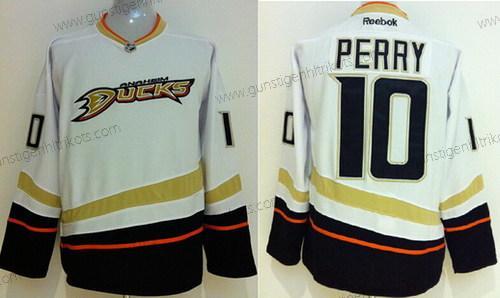 Herren Anaheim Ducks #10 Corey Perry Trikots – Weiß