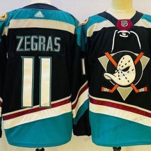 Herren Anaheim Ducks #11 Trevor Zegras Authentisch Trikots – Schwarz