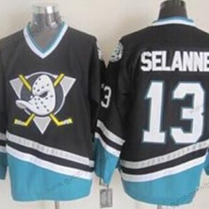 Herren Anaheim Ducks #13 Teemu Selanne Retro CCM Trikots – Lila