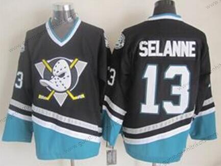 Herren Anaheim Ducks #13 Teemu Selanne Retro CCM Trikots – Lila