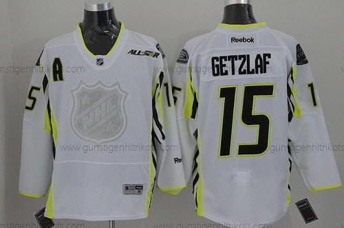 Herren Anaheim Ducks #15 Ryan Getzlaf 2015 All-Stars Trikots – Weiß