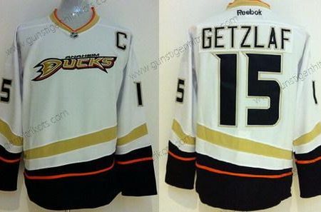 Herren Anaheim Ducks #15 Ryan Getzlaf Trikots – Weiß