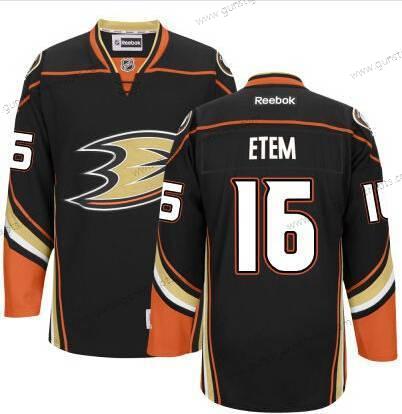 Herren Anaheim Ducks #16 Emerson Etem Ausweichtrikot Trikots – Schwarz