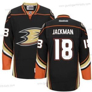 Herren Anaheim Ducks #18 Tim Jackman Ausweichtrikot Trikots – Schwarz