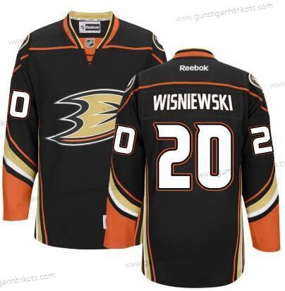 Herren Anaheim Ducks #20 James Wisniewski Ausweichtrikot Trikots – Schwarz