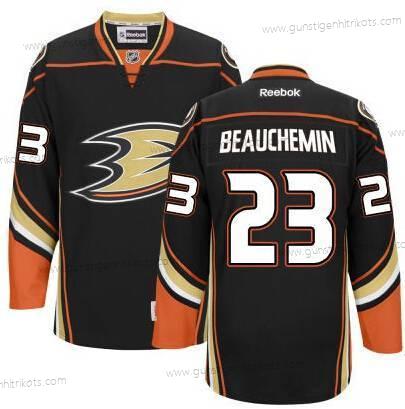 Herren Anaheim Ducks #23 Francois Beauchemin Ausweichtrikot Trikots – Schwarz