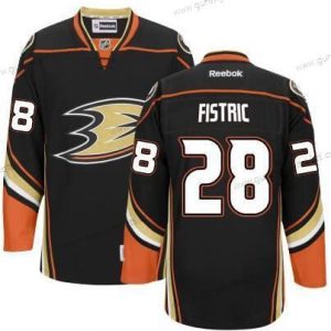 Herren Anaheim Ducks #28 Mark Fistric Ausweichtrikot Trikots – Schwarz