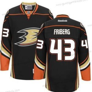 Herren Anaheim Ducks #43 Max Friberg Ausweichtrikot Trikots – Schwarz