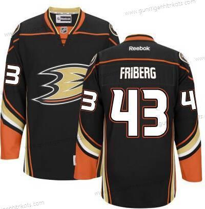 Herren Anaheim Ducks #43 Max Friberg Ausweichtrikot Trikots – Schwarz