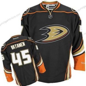 Herren Anaheim Ducks #45 Sami Vatanen Ausweichtrikot Trikots – Schwarz