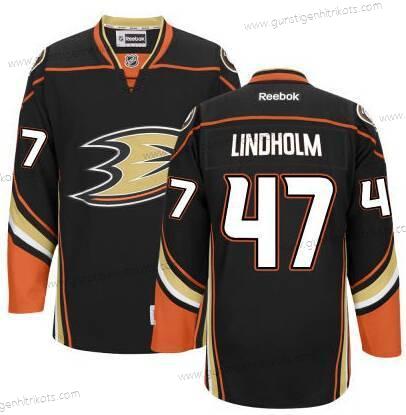 Herren Anaheim Ducks #47 Hampus Lindholm Ausweichtrikot Trikots – Schwarz