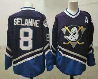 Herren Anaheim Ducks #8 Teemu Selanne 1995-96 CCM Vintage Trikots – Lila