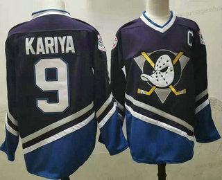 Herren Anaheim Ducks #9 Paul Kariya 1995-96 CCM Vintage Trikots – Lila