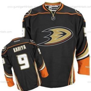 Herren Anaheim Ducks #9 Paul Kariya Ausweichtrikot Trikots – Schwarz