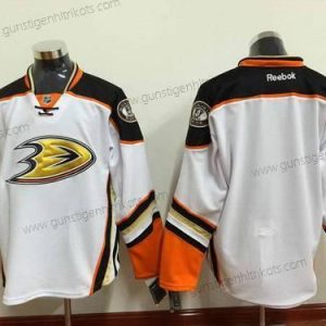 Herren Anaheim Ducks Leer Ausweichtrikot Trikots – Weiß