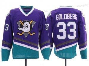 Herren Anaheim Mighty Ducks #33 Greg Goldberg Vintage Movie Trikots – Lila