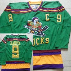 Herren Anaheim Mighty Ducks #9 Paul Kariya 1991-92 CCM Vintage Trikots – Grün