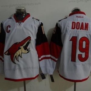 Herren Arizona Coyotes #19 Shane Doan Reebok Premier Auswärtstrikots Trikots – Weiß