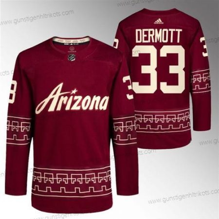 Herren Arizona Coyotes #33 Travis Dermott ersatzweise Pro Trikots – Rot