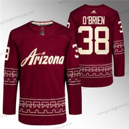 Herren Arizona Coyotes #38 Liam O’Brien ersatzweise Pro Trikots – Rot