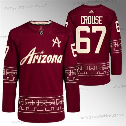 Herren Arizona Coyotes #67 Lawson Crouse ersatzweise Pro Trikots – Rot