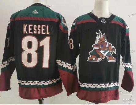 Herren Arizona Coyotes #81 Phil Kessel Retro Kachina Trikots – Schwarz