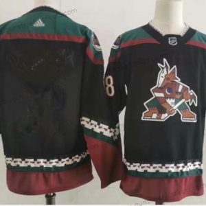 Herren Arizona Coyotes Leer Retro Kachina Trikots – Schwarz