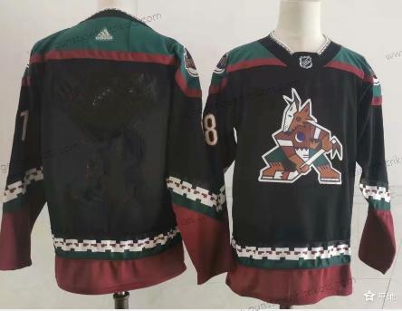 Herren Arizona Coyotes Leer Retro Kachina Trikots – Schwarz