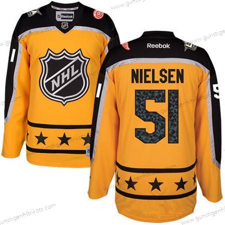 Herren Atlantic Division Detroit Red Wings #51 Frans Nielsen Reebok 2017 NHL All-Star Strickerei Ice Hockey Trikots – Gelb