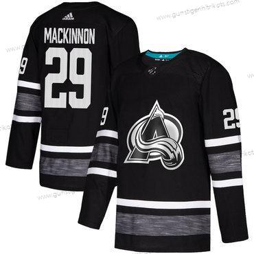 Herren Avalanche #29 Nathan Mackinnon Authentisch 2019 All-Star Strickerei Hockey Trikots – Schwarz