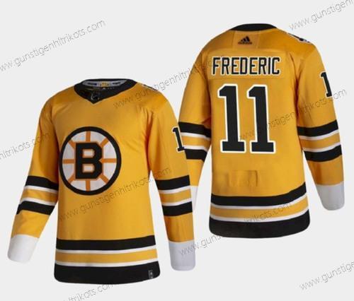 Herren Boston Bruins #11 Trent Frederic Strickerei NHL Trikots – Gold