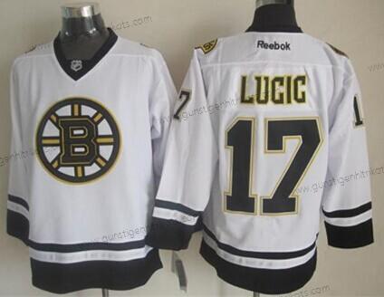 Herren Boston Bruins #17 Milan Lucic 2014 Trikots – Weiß