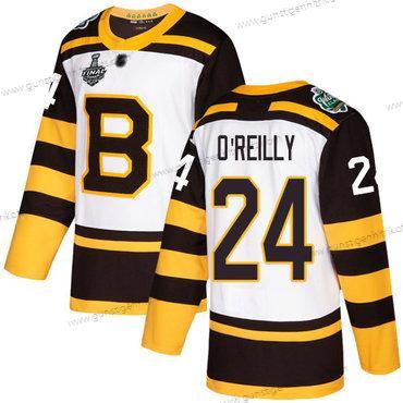 Herren Boston Bruins #24 Terry O’Reilly Authentisch 2019 Winter Klassisch 2019 Stanley Cup Final Bound Strickerei Hockey Trikots – Weiß